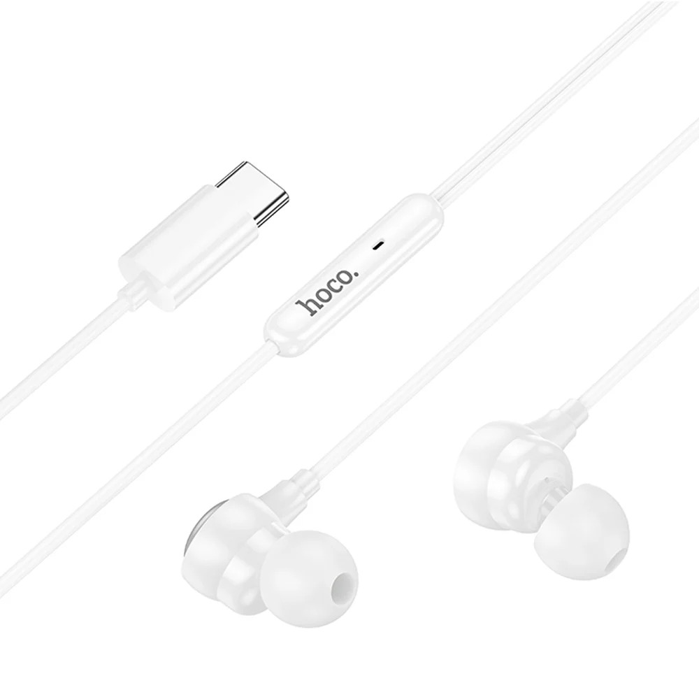 Hands Free Hoco M116 Benevolent Stereo USB-C με Μικρόφωνο Λευκά 1.2m Συμβατά με Όλες τις USB-C Συσκευές Hands Free Hoco M116 Benevolent Stereo USB-C με Μικρόφωνο Λευκά 1.2m Συμβατά με Όλες τις USB-C Συσκευές
