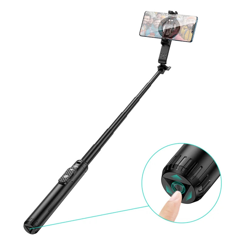 Selfie Stick Hoco K25 Sherkhan Live Broadcast και Τρίποδο για Συσκευές 4.5"- 7" 55mAh Ύψος 1.5m Μαύρο Selfie Stick Hoco K25 Sherkhan Live Broadcast και Τρίποδο για Συσκευές 4.5"- 7" 55mAh Ύψος 1.5m Μαύρο