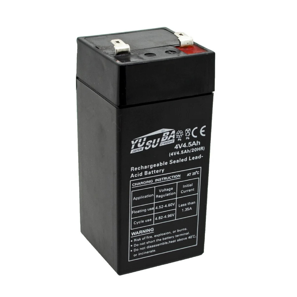 Μπαταρία Yusuba (4V 4.5Ah) 0.48kg 100mm x 45mm x 45mm Μπαταρία Yusuba (4V 4.5Ah) 0.48kg 100mm x 45mm x 45mm