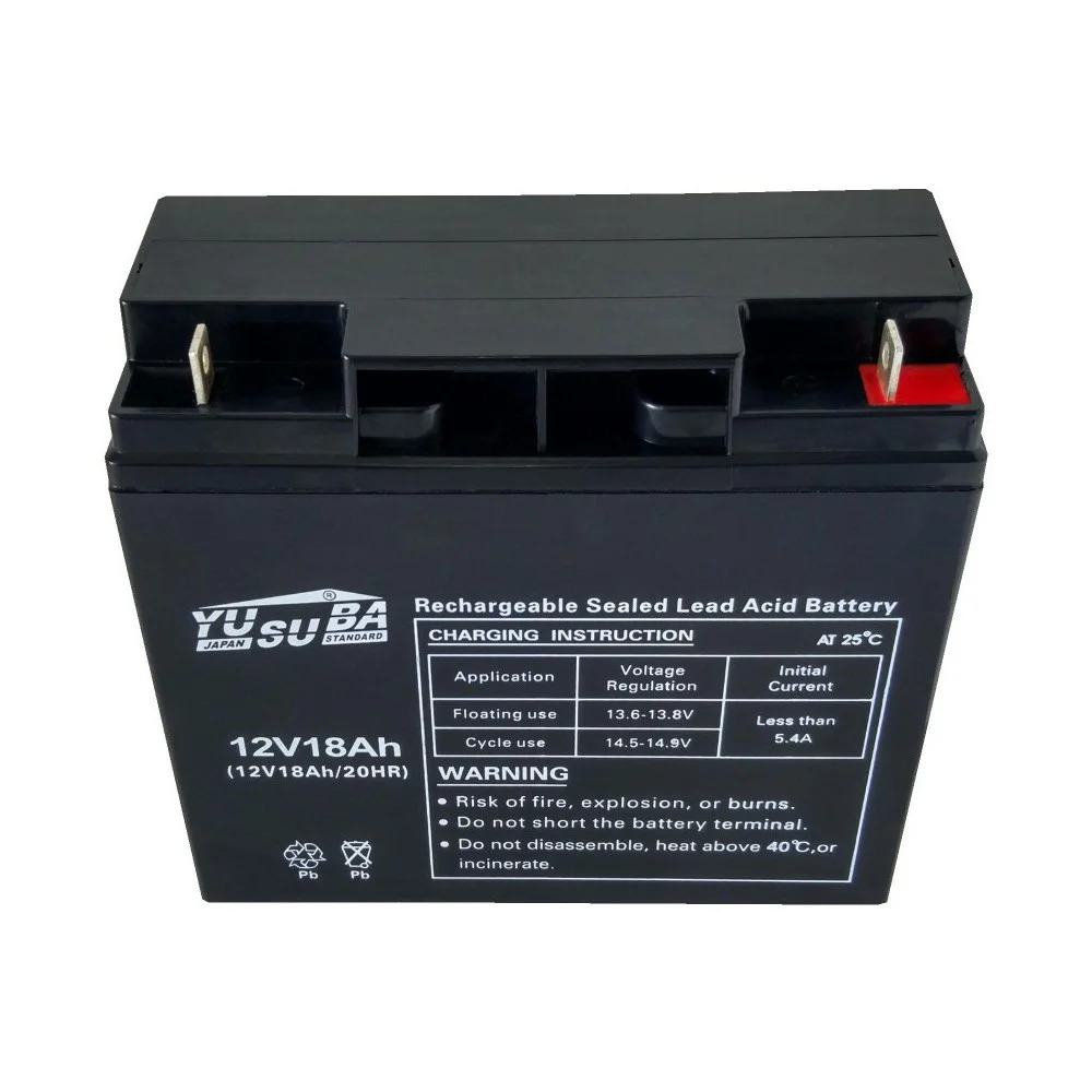 Μπαταρία Yusuba (12V 18Ah) 4.80kg 178mm x 74mm x 164mm Μπαταρία Yusuba (12V 18Ah) 4.80kg 178mm x 74mm x 164mm