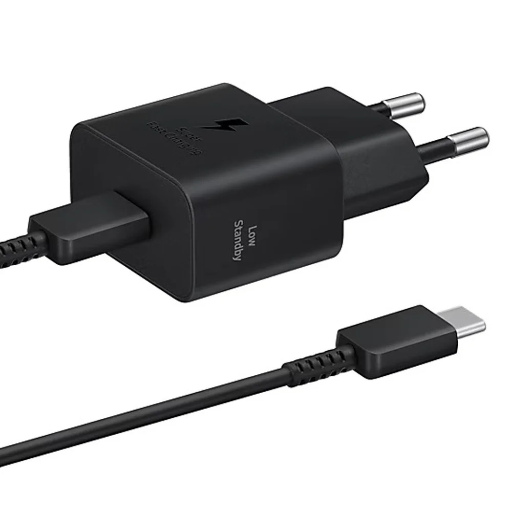 Φορτιστής Ταξιδίου Samsung Super Fast Charging EPT2510XBEGEU 25W USB-C Μαύρος + Καλώδιο USB-C σε USB-C Μαύρο Φορτιστής Ταξιδίου Samsung Super Fast Charging EPT2510XBEGEU 25W USB-C Μαύρος + Καλώδιο USB-C σε USB-C Μαύρο