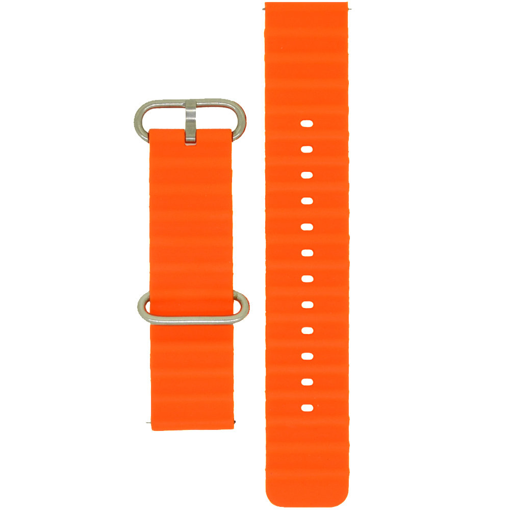 Ανταλλακτικό Watchband Hoco 20mm Universal Πορτοκαλί Silicon Band Ανταλλακτικό Watchband Hoco 20mm Universal Πορτοκαλί Silicon Band