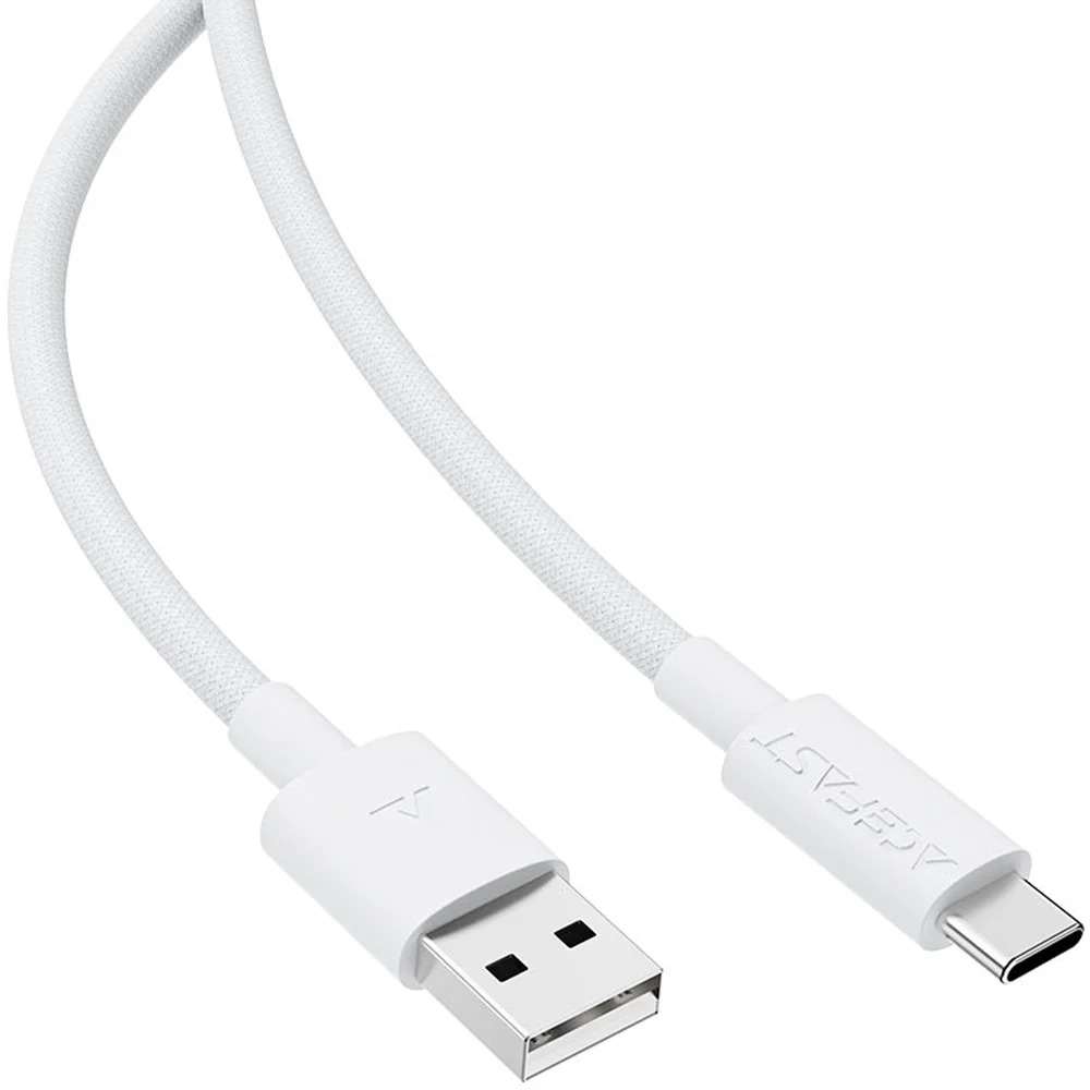 Καλώδιο Σύνδεσης Acefast C18-04 USB-A σε USB-C 3A Fast Charge USB2.0 Braided Λευκό 1.2m. Καλώδιο Σύνδεσης Acefast C18-04 USB-A σε USB-C 3A Fast Charge USB2.0 Braided Λευκό 1.2m.