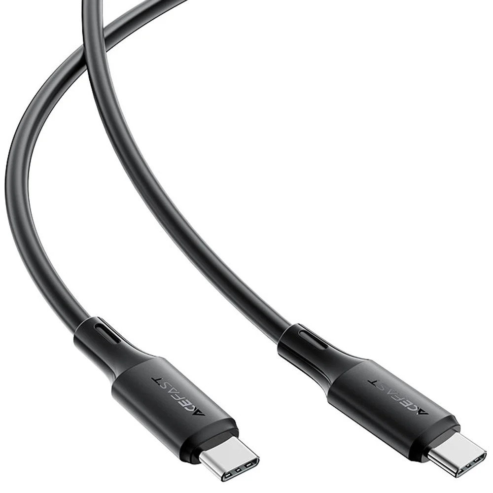 Καλώδιο Σύνδεσης Acefast C17-03 USB-C σε USB-C PD60W 3A Fast Charge USB2.0 Silicon Μαύρο 1.2m. Καλώδιο Σύνδεσης Acefast C17-03 USB-C σε USB-C PD60W 3A Fast Charge USB2.0 Silicon Μαύρο 1.2m.