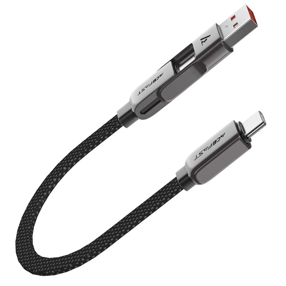 Καλώδιο Σύνδεσης Acefast C13-05 USB-C / USB-A σε USB-C PD60W 3A Fast Charge USB2.0 Braided Μαύρο 0.2m. Καλώδιο Σύνδεσης Acefast C13-05 USB-C / USB-A σε USB-C PD60W 3A Fast Charge USB2.0 Braided Μαύρο 0.2m.