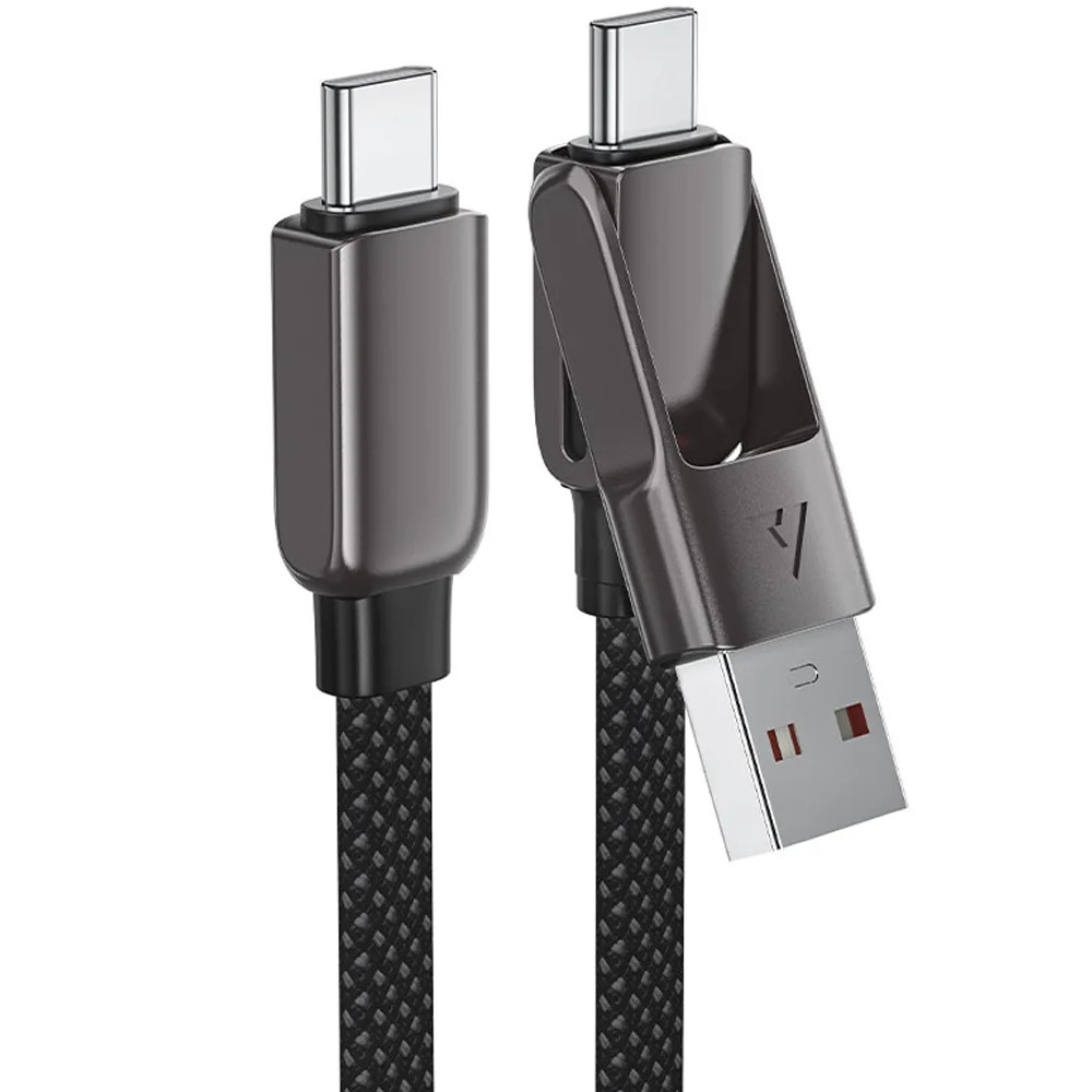 Καλώδιο Σύνδεσης Acefast C13-05 USB-C / USB-A σε USB-C PD60W 3A Fast Charge USB2.0 Braided Μαύρο 0.2m. Καλώδιο Σύνδεσης Acefast C13-05 USB-C / USB-A σε USB-C PD60W 3A Fast Charge USB2.0 Braided Μαύρο 0.2m.