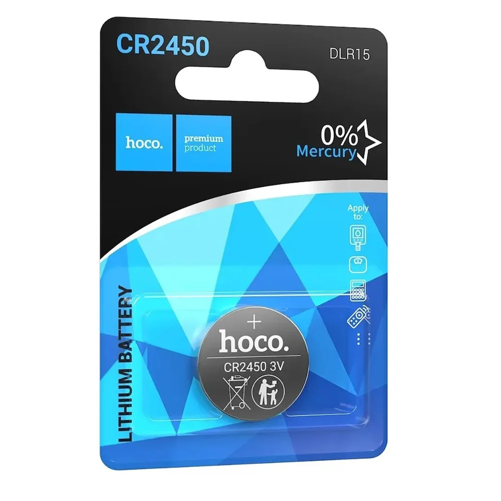 Buttoncell Lithium Hoco DLR15 CR2450 Τεμ. 1 Buttoncell Lithium Hoco DLR15 CR2450 Τεμ. 1