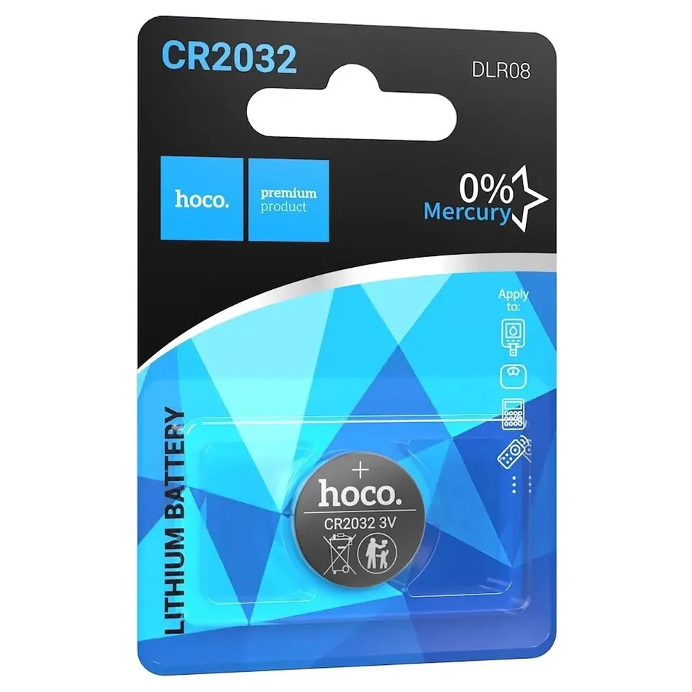 Buttoncell Lithium Hoco DLR08 CR2032 Τεμ. 1 Buttoncell Lithium Hoco DLR08 CR2032 Τεμ. 1