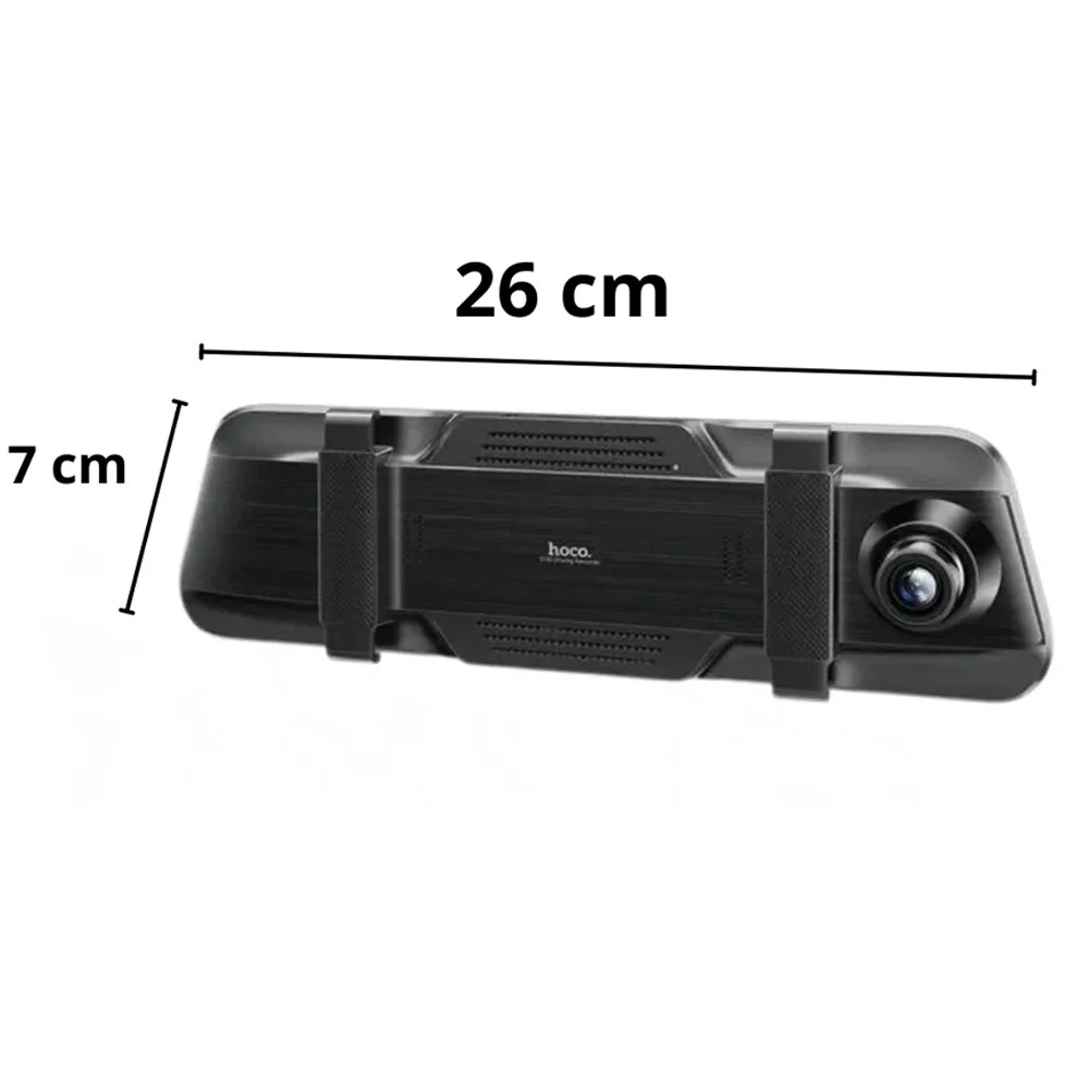 Καταγραφική Κάμερα Αυτοκινήτου Hoco DI36 1080p Full HD Ultra Wide Γωνία Λήψης 145° 9.66" Οθόνη Αφής και 720p Rear Camera Καταγραφική Κάμερα Αυτοκινήτου Hoco DI36 1080p Full HD Ultra Wide Γωνία Λήψης 145° 9.66" Οθόνη Αφής και 720p Rear Camera
