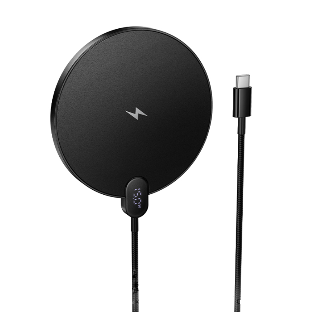 Ασύρματος Φορτιστής Hoco CW62 Peak PD15W Ultra-thin με Ψηφιακή Ένδειξη Φόρτισης 1.2m Μαύρος Ασύρματος Φορτιστής Hoco CW62 Peak PD15W Ultra-thin με Ψηφιακή Ένδειξη Φόρτισης 1.2m Μαύρος