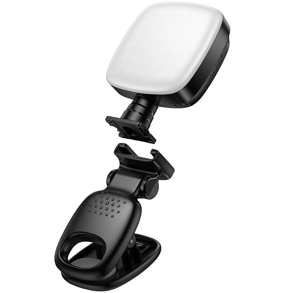 Φως LED Hoco K28 Beauty Mini 200mAh με 9 Επιλογές Φωτισμού απο Θερμό έως Ψυχρό Φώς και Μανταλάκι Στερέωσης Φως LED Hoco K28 Beauty Mini 200mAh με 9 Επιλογές Φωτισμού απο Θερμό έως Ψυχρό Φώς και Μανταλάκι Στερέωσης