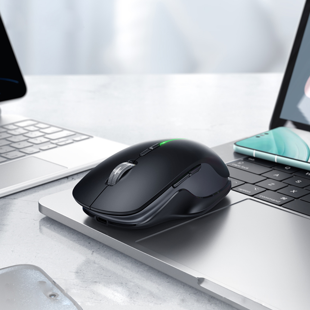 Ασύρματο Επαναφορτιζόμενο Ποντίκι Hoco GM40 Dixon RGB Wireless 2.4GHz Bluetooth 5.0 με 7 Πλήκτρα 1600 DPI Μαύρο Ασύρματο Επαναφορτιζόμενο Ποντίκι Hoco GM40 Dixon RGB Wireless 2.4GHz Bluetooth 5.0 με 7 Πλήκτρα 1600 DPI Μαύρο