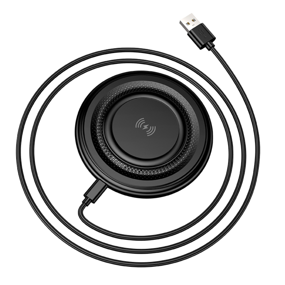Ασύρματος Φορτιστής Borofone BQ40 Crown Magnetic Magsafe 15W με Καλώδιο USB-A Μαύρος Ασύρματος Φορτιστής Borofone BQ40 Crown Magnetic Magsafe 15W με Καλώδιο USB-A Μαύρος
