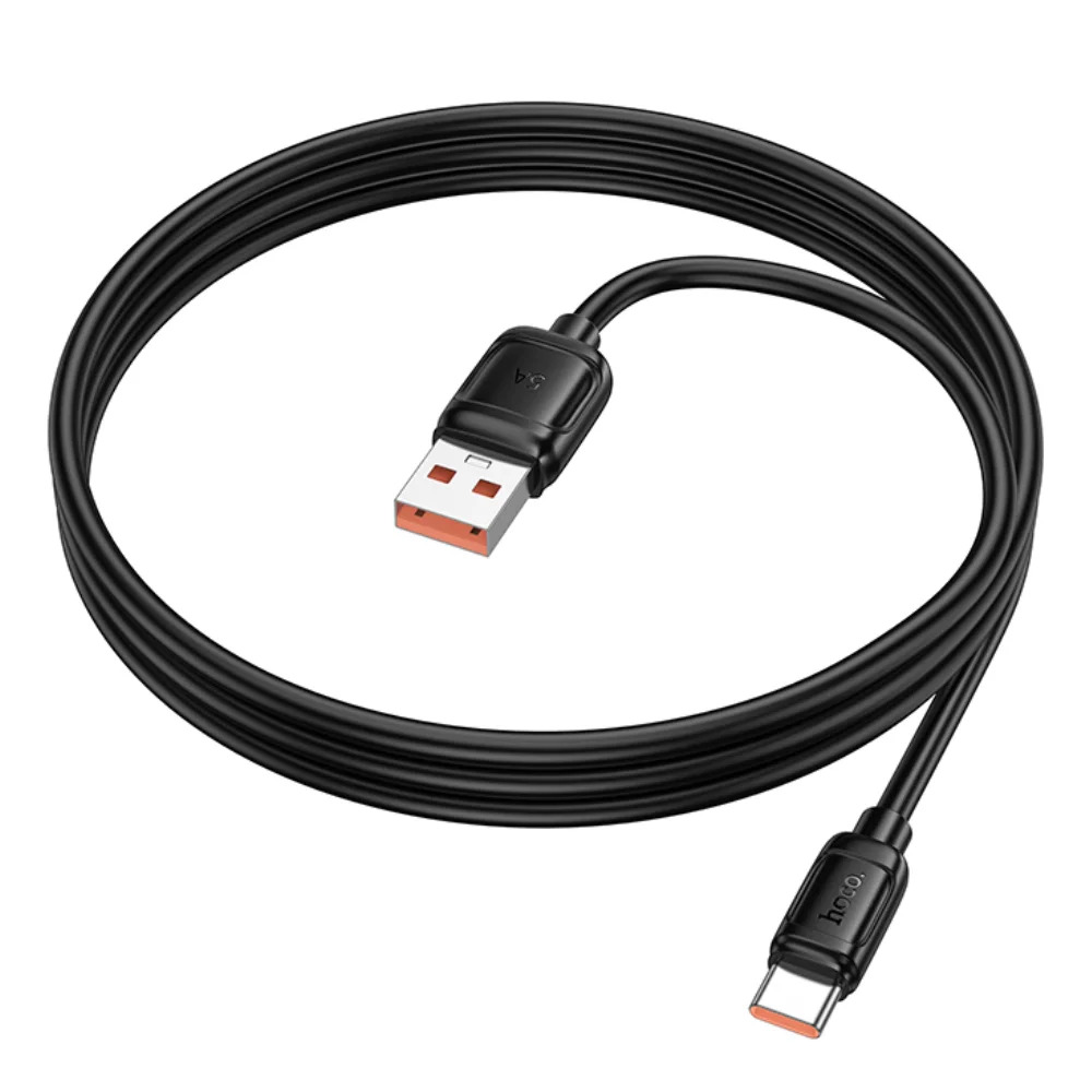 Καλώδιο Hoco X115 Surpass USB-A σε USB-C 100W 5A Μαύρο 1m Καλώδιο Hoco X115 Surpass USB-A σε USB-C 100W 5A Μαύρο 1m