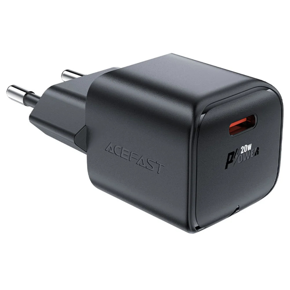 Φορτιστής Ταξιδίου Acefast A73 Mini Fast Charging 1xUSB-C PD20W QC3.0 GaN Μαύρος Φορτιστής Ταξιδίου Acefast A73 Mini Fast Charging 1xUSB-C PD20W QC3.0 GaN Μαύρος