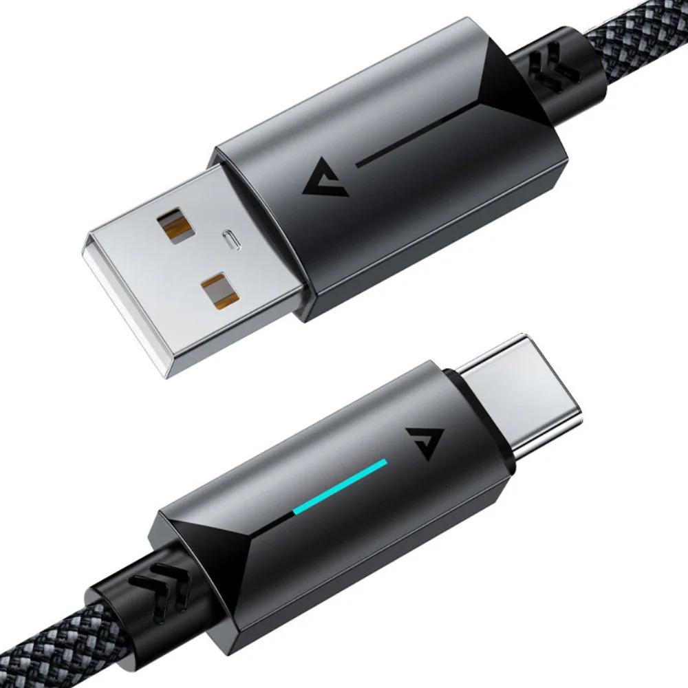 Καλώδιο Acefast C19-04 Μεταλλικό USB-A σε USB-C 3.0A Γρήγορη Φόρτιση USB2.0 με Ένδειξη Φόρτισης Braided Μαύρο 1.2m Καλώδιο Acefast C19-04 Μεταλλικό USB-A σε USB-C 3.0A Γρήγορη Φόρτιση USB2.0 με Ένδειξη Φόρτισης Braided Μαύρο 1.2m