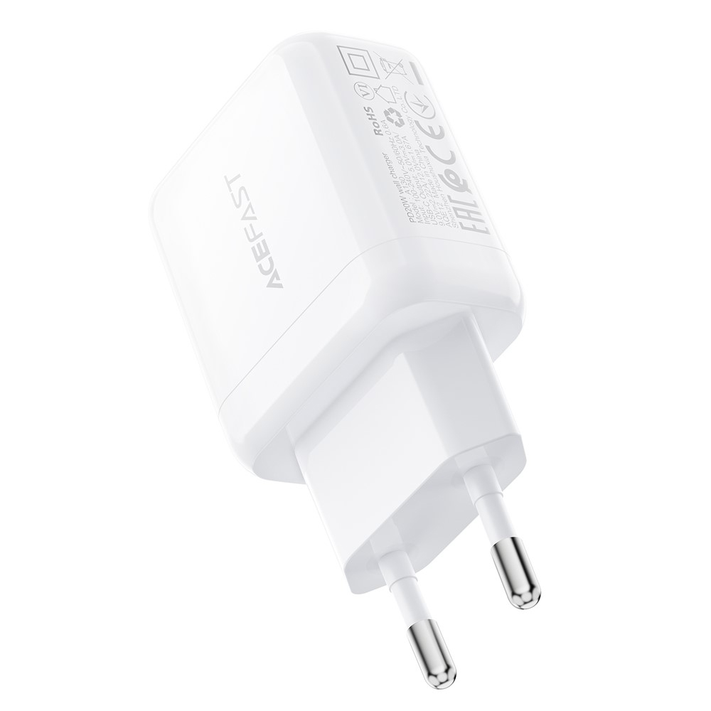 Φορτιστής Ταξιδίου Acefast A130 Fast Charging USB-C PD20W 3.0A Λευκός Φορτιστής Ταξιδίου Acefast A130 Fast Charging USB-C PD20W 3.0A Λευκός