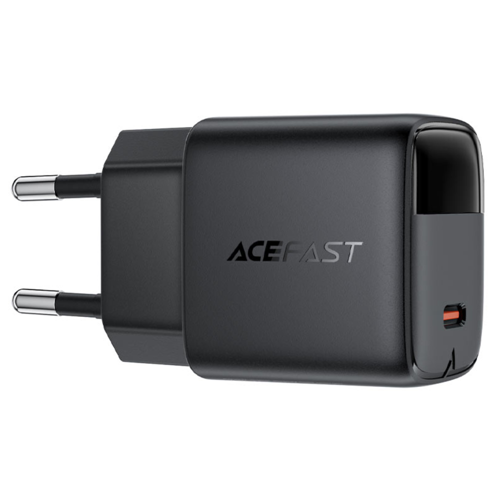 Φορτιστής Ταξιδίου Acefast A115 Fast Charging USB-C PD30W 3.0A GaN με LED Ένδειξη Φόρτισης Μαύρος Φορτιστής Ταξιδίου Acefast A115 Fast Charging USB-C PD30W 3.0A GaN με LED Ένδειξη Φόρτισης Μαύρος