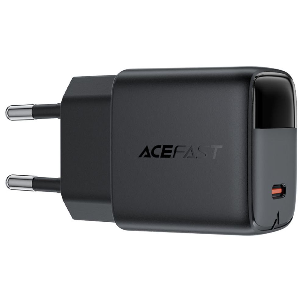Φορτιστής Ταξιδίου Acefast A113 Fast Charging USB-C PD20W GaN με Digital Ένδειξη Φόρτισης Μαύρος Φορτιστής Ταξιδίου Acefast A113 Fast Charging USB-C PD20W GaN με Digital Ένδειξη Φόρτισης Μαύρος