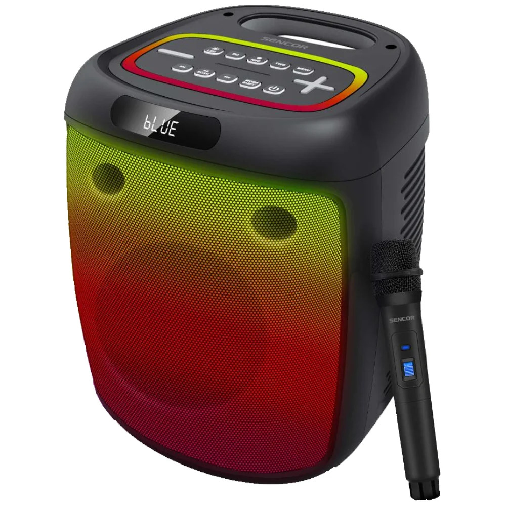 Φορητό Ηχείο Bluetooth Sencor PARTYCON 100W TWS AUX 3.5mm, BT v5.0, USB, FM, Ασύρματο Μικρόφωνο, LED Φωτισμό, IPX4 και Λειτουργία Powerbank Φορητό Ηχείο Bluetooth Sencor PARTYCON 100W TWS AUX 3.5mm, BT v5.0, USB, FM, Ασύρματο Μικρόφωνο, LED Φωτισμό, IPX4 και Λειτουργία Powerbank