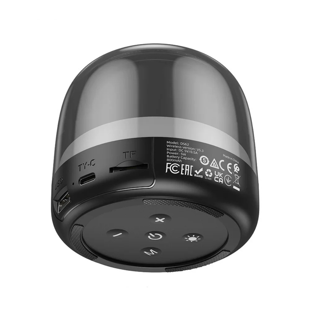 Ηχείο Wireless Hoco DS62 Tiny Colorful 5W BT v5.3, USB, TF Card και 3.5mm Ηχείο Wireless Hoco DS62 Tiny Colorful 5W BT v5.3, USB, TF Card και 3.5mm