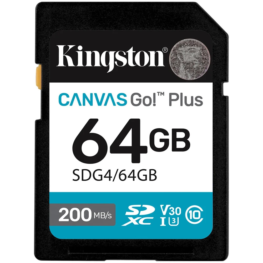 Κάρτα Μνήμης Kingston CanvasGo+ SDXC 64GB Class 10 εως 200Mb/s SDG4/64GB Κάρτα Μνήμης Kingston CanvasGo+ SDXC 64GB Class 10 εως 200Mb/s SDG4/64GB