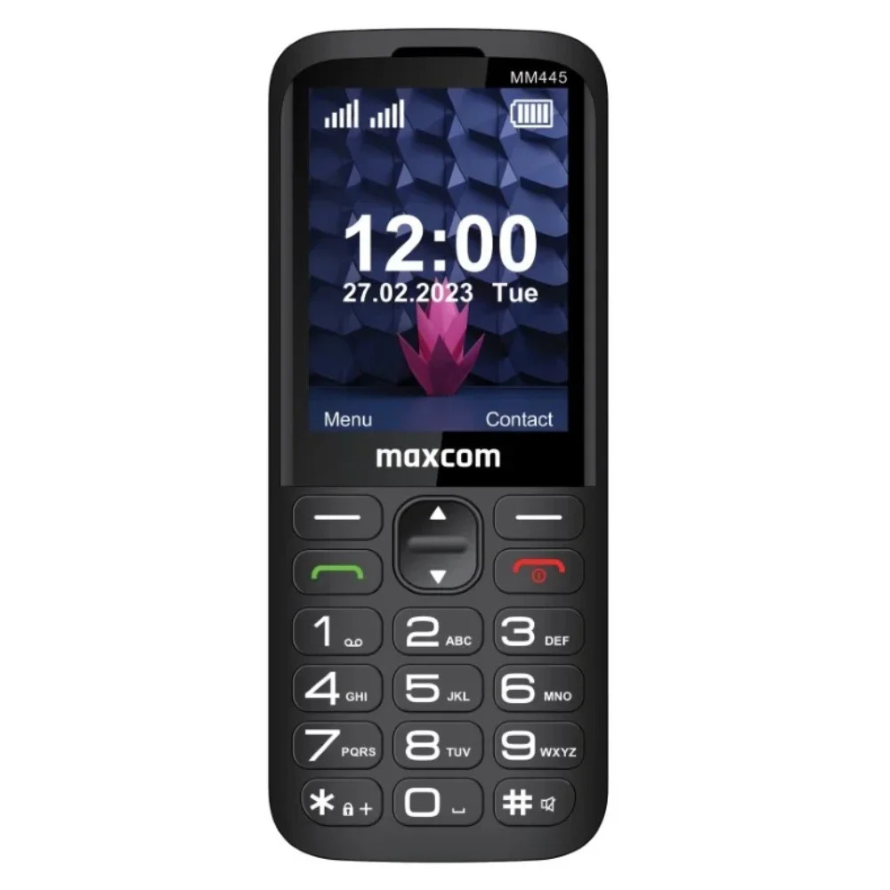 Maxcom MM445 4G (Dual Sim) 2.8" με Βάση Φόρτισης, Μεγάλα Πλήκτρα, Ραδιόφωνο, Φακό και Πλήκτρο Έκτακτης Ανάγκης Μαύρο Maxcom MM445 4G (Dual Sim) 2.8" με Βάση Φόρτισης, Μεγάλα Πλήκτρα, Ραδιόφωνο, Φακό και Πλήκτρο Έκτακτης Ανάγκης Μαύρο