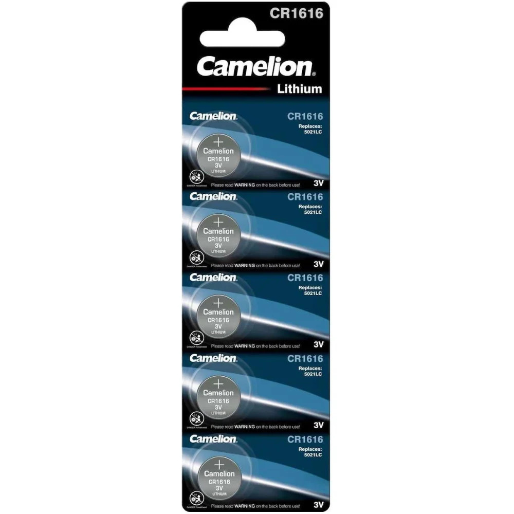 Buttoncell Lithium Camelion CR1616 3V Τεμ. 5 Buttoncell Lithium Camelion CR1616 3V Τεμ. 5