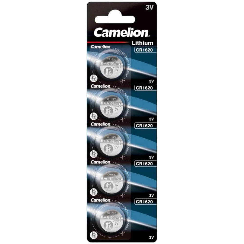 Buttoncell Lithium Camelion CR1620 3V Τεμ. 5 Buttoncell Lithium Camelion CR1620 3V Τεμ. 5