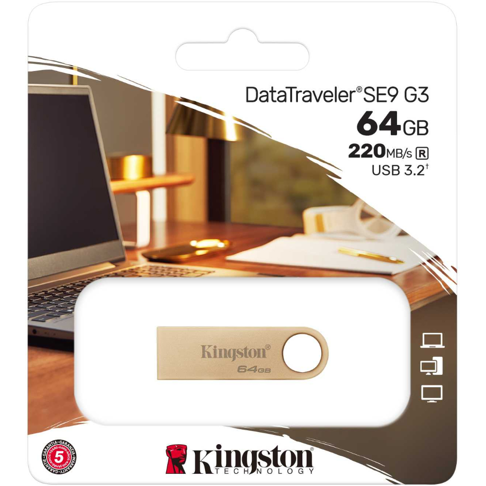 USB Kingston Data Traveller SE9 G3 3.2 128GB Metallic Gold DTSE9G3/128GB USB Kingston Data Traveller SE9 G3 3.2 128GB Metallic Gold DTSE9G3/128GB