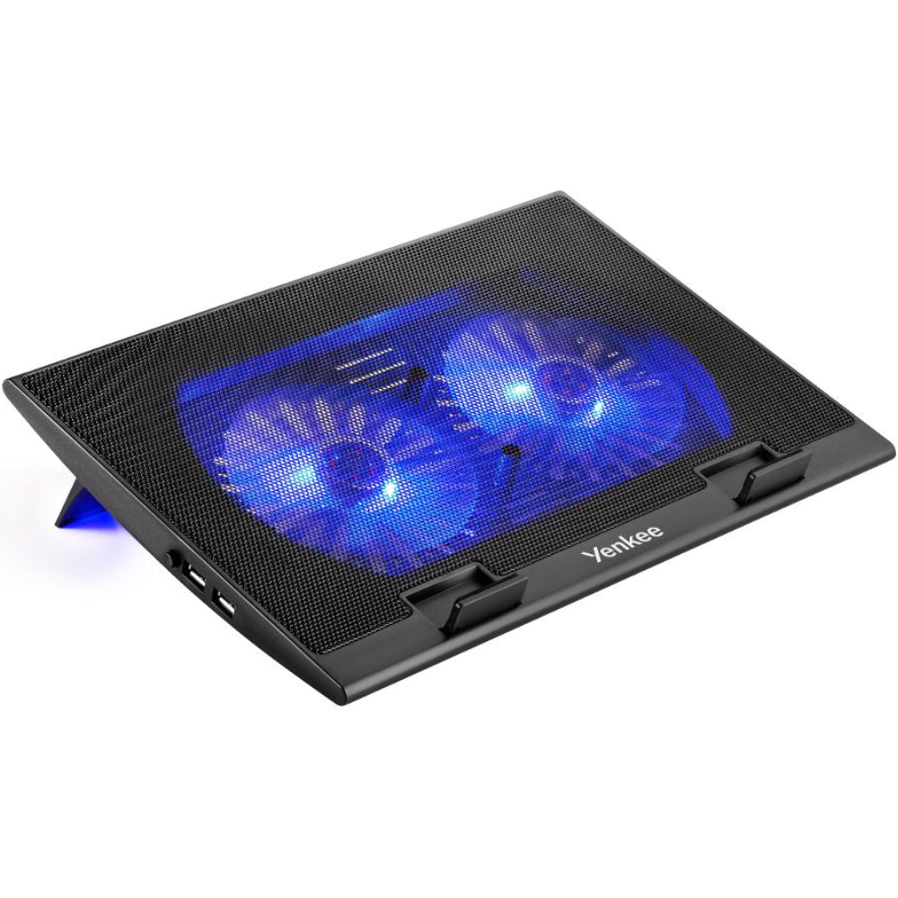 Laptop Cooler Yenkee YSN 120 για Φορητούς Υπολογιστές έως 17" με Φωτισμό και Δυο Χαμηλού Θορύβου Ανεμιστήρες με Ταχύτητα 1000 Rpm Laptop Cooler Yenkee YSN 120 για Φορητούς Υπολογιστές έως 17" με Φωτισμό και Δυο Χαμηλού Θορύβου Ανεμιστήρες με Ταχύτητα 1000 Rpm