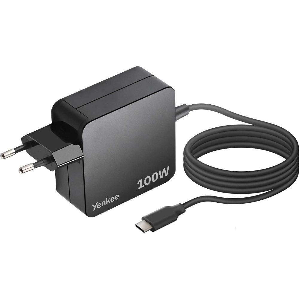 Universal ΦορτιστήςYenkee YAU C100 PD100W με USB-C Καλώδιο για Smartphones / Tablets and Laptops 1.8m Universal ΦορτιστήςYenkee YAU C100 PD100W με USB-C Καλώδιο για Smartphones / Tablets and Laptops 1.8m