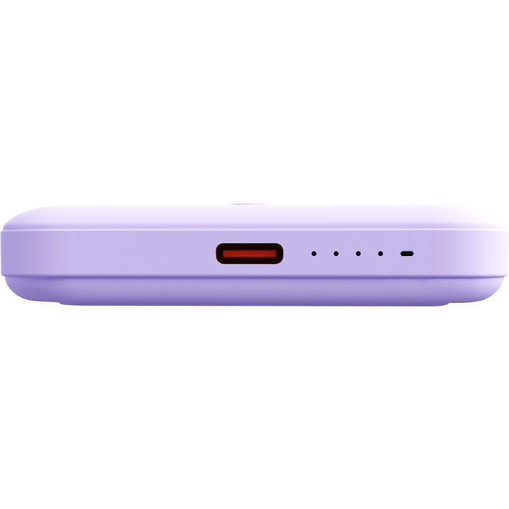 Power Bank Yenkee YPB 501 5000mAh 15W 3A MagSafe Ασύρματη Φόρτιση και 1xUSB-C PD20W, LED Ένδειξη Μπαταρίας Μωβ Power Bank Yenkee YPB 501 5000mAh 15W 3A MagSafe Ασύρματη Φόρτιση και 1xUSB-C PD20W, LED Ένδειξη Μπαταρίας Μωβ