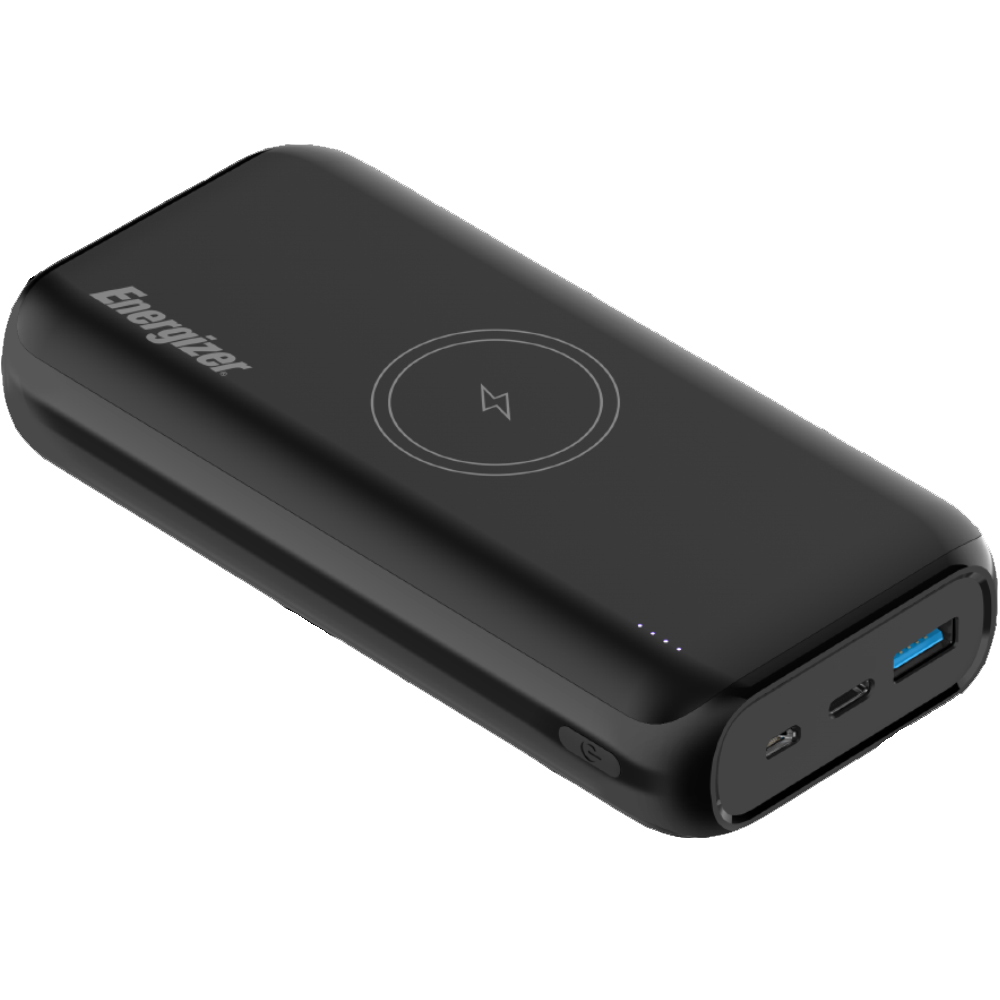 Power Bank Energizer Energizer QE20009PQ 20000mAh PD20W με 1xUSB-C 1xUSB-A Ασύρματη Φόρτιση 15W και LED Ένδειξη Μπαταρίας Μαύρο Power Bank Energizer Energizer QE20009PQ 20000mAh PD20W με 1xUSB-C 1xUSB-A Ασύρματη Φόρτιση 15W και LED Ένδειξη Μπαταρίας Μαύρο