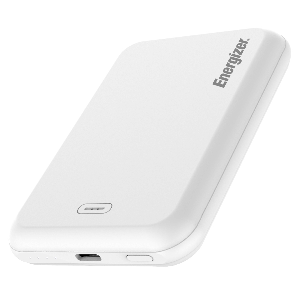 Power Bank Energizer QM5000 5000mAh 15W Fast Charge με 1xUSB-C Ασύρματη Φόρτιση 15W και LED Ένδειξη Μπαταρίας Λευκό Power Bank Energizer QM5000 5000mAh 15W Fast Charge με 1xUSB-C Ασύρματη Φόρτιση 15W και LED Ένδειξη Μπαταρίας Λευκό