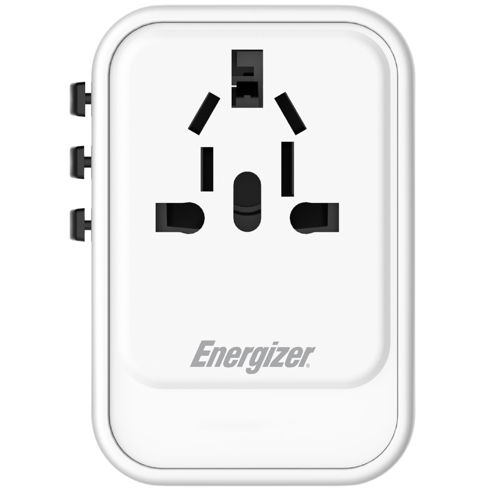 Παγκόσμιος Φορτιστής Ταξιδίου Energizer ETC200 US/AU UK EU με 1xUSB-A 18W και 2xUSB-C 20W/12W Λευκός Παγκόσμιος Φορτιστής Ταξιδίου Energizer ETC200 US/AU UK EU με 1xUSB-A 18W και 2xUSB-C 20W/12W Λευκός
