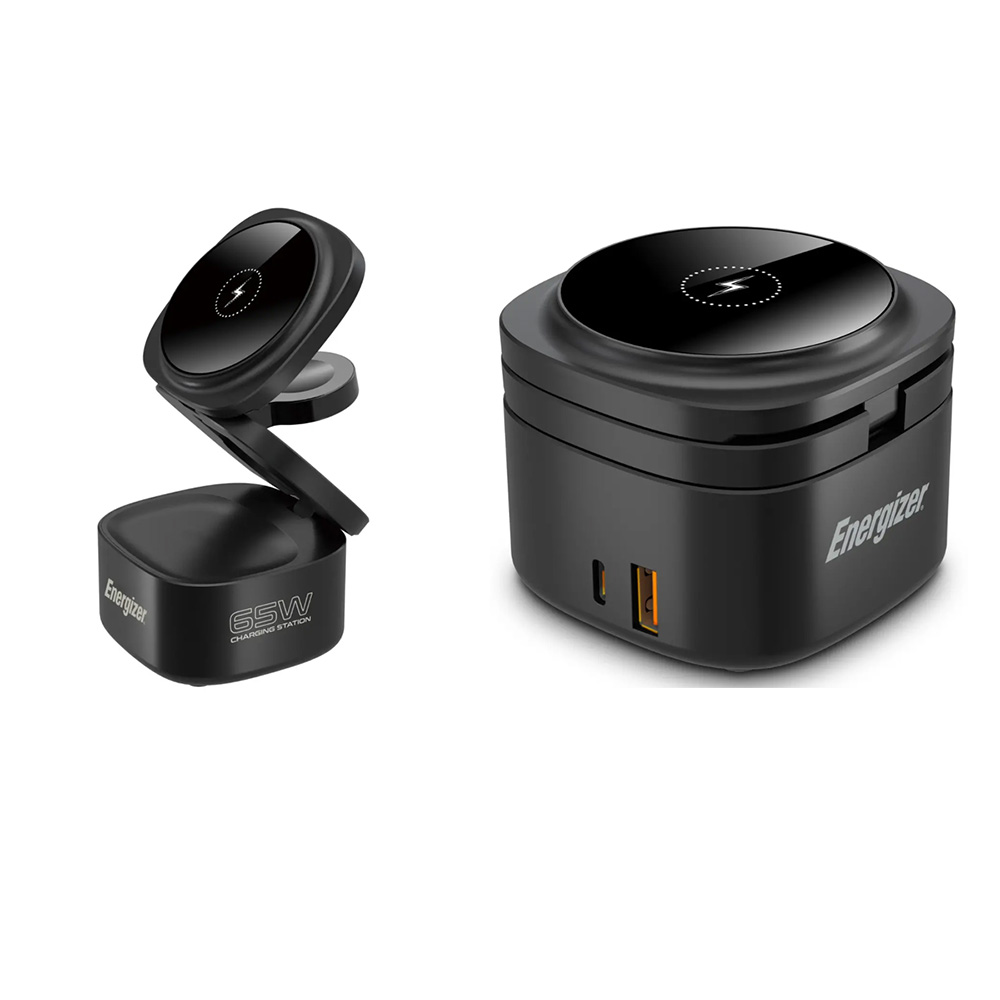 Επιτραπέζιος Φορτιστής 5 σε 1 Energizer WCP311 65W με 1xUSB-C 65W 1xUSB-A 18W και Ασύρματη Φόρτιση 15W Μάυρος Επιτραπέζιος Φορτιστής 5 σε 1 Energizer WCP311 65W με 1xUSB-C 65W 1xUSB-A 18W και Ασύρματη Φόρτιση 15W Μάυρος