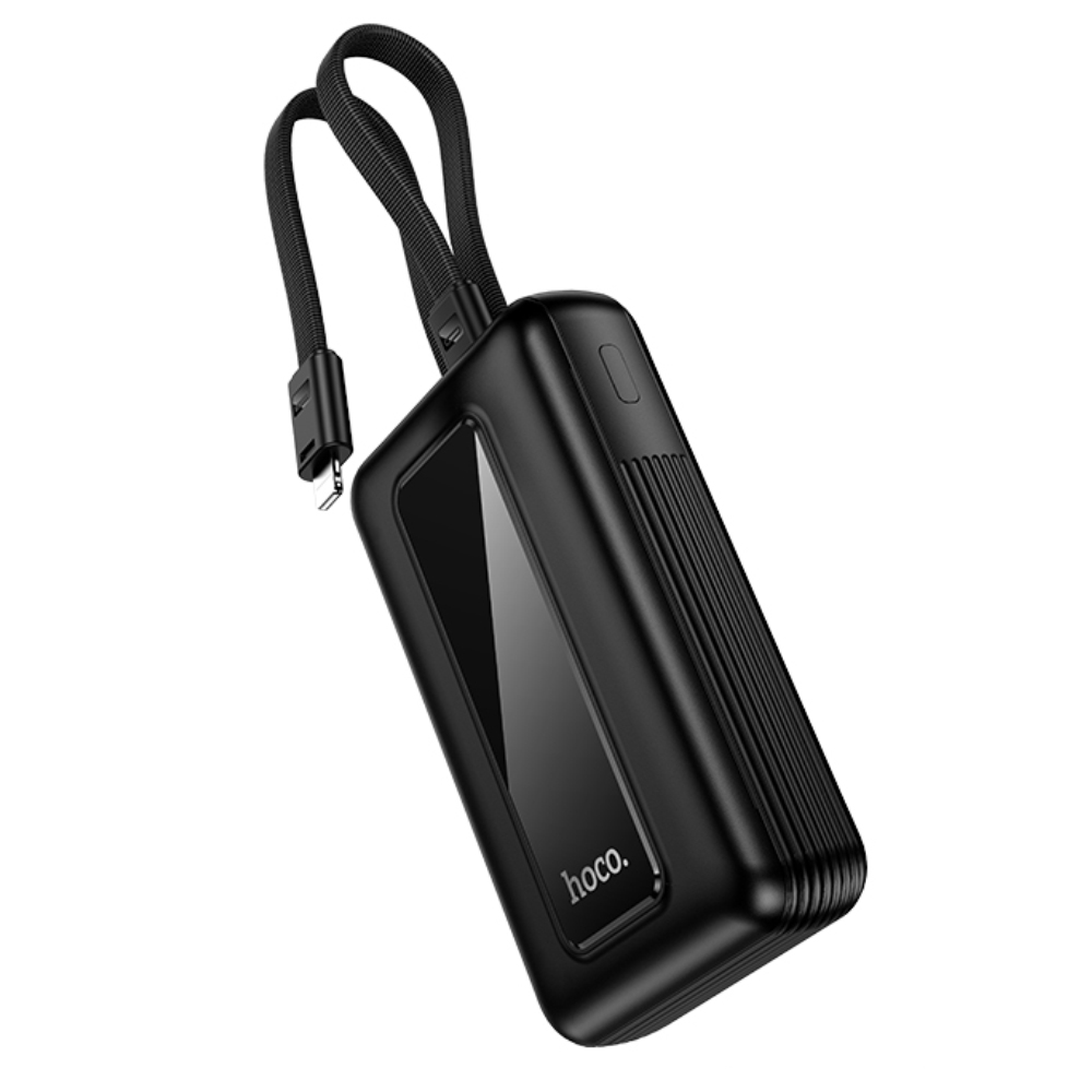 Power Bank Hoco J162 Full Power 10000mAh PD20W+22.5W QC με Θύρες USB+USB-C Ενσωματωμένα Καλώδια USB+Lighting και LED Ένδειξη Μπαταρίας Μαύρο Power Bank Hoco J162 Full Power 10000mAh PD20W+22.5W QC με Θύρες USB+USB-C Ενσωματωμένα Καλώδια USB+Lighting και LED Ένδειξη Μπαταρίας Μαύρο