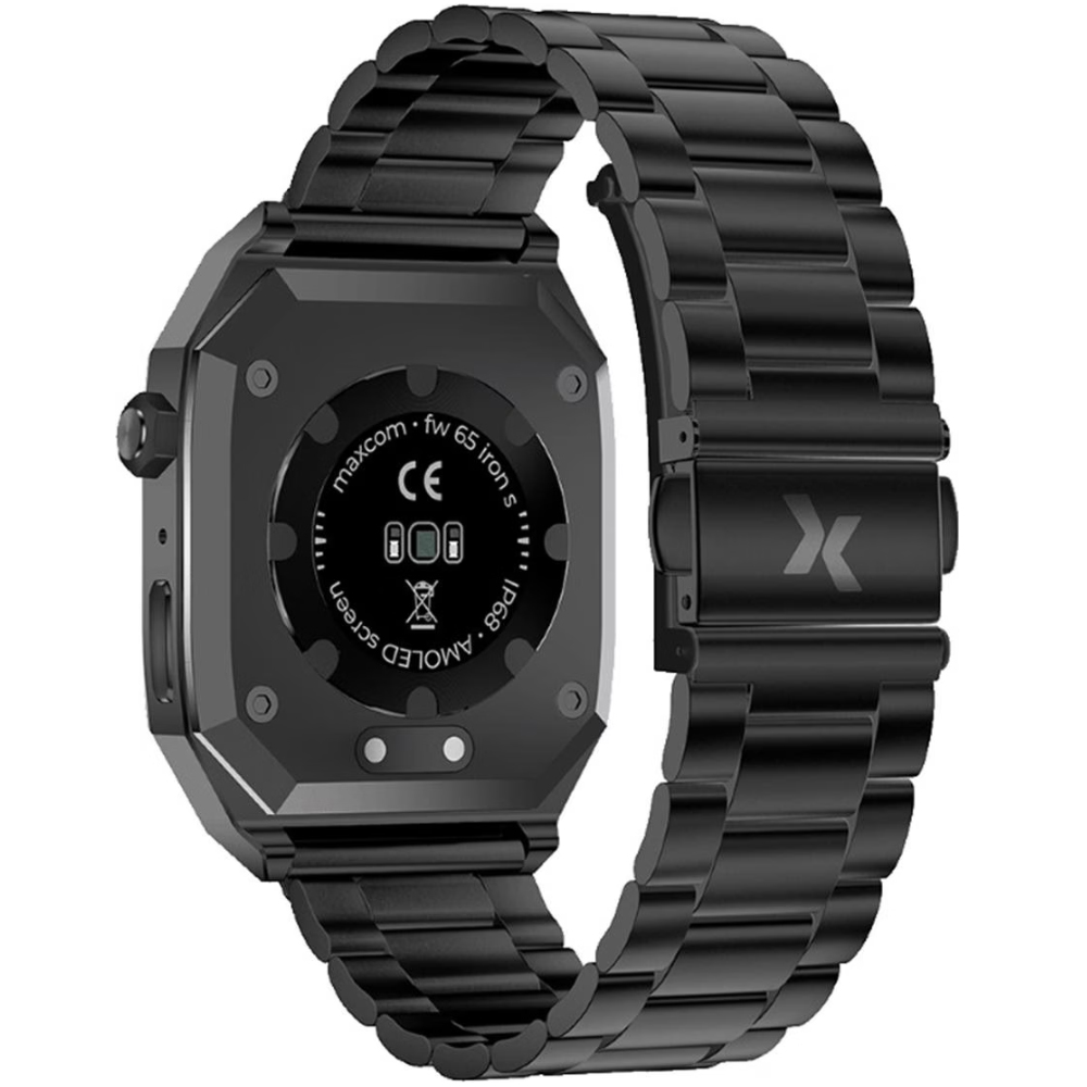 Smartwatch Maxcom FW65 Iron S 1.95” Amoled IP68 400mAh με Έξτρα Λουράκι Μαύρο Smartwatch Maxcom FW65 Iron S 1.95” Amoled IP68 400mAh με Έξτρα Λουράκι Μαύρο