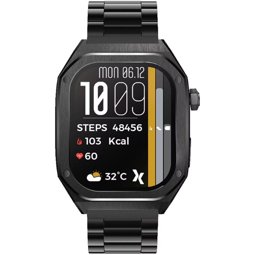 Smartwatch Maxcom FW65 Iron S 1.95” Amoled IP68 400mAh με Έξτρα Λουράκι Μαύρο Smartwatch Maxcom FW65 Iron S 1.95” Amoled IP68 400mAh με Έξτρα Λουράκι Μαύρο