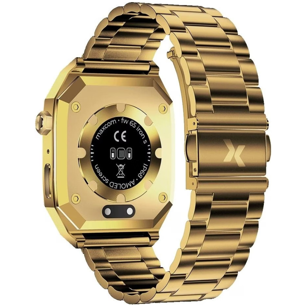 Smartwatch Maxcom FW65 Iron S 1.95” Amoled IP68 400mAh με Έξτρα Λουράκι Χρυσό Smartwatch Maxcom FW65 Iron S 1.95” Amoled IP68 400mAh με Έξτρα Λουράκι Χρυσό
