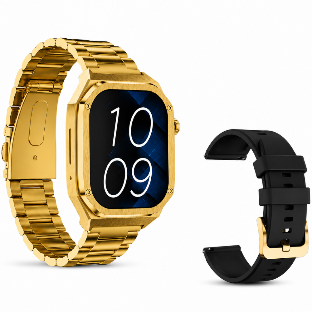 Smartwatch Maxcom FW65 Iron S 1.95” Amoled IP68 400mAh με Έξτρα Λουράκι Χρυσό Smartwatch Maxcom FW65 Iron S 1.95” Amoled IP68 400mAh με Έξτρα Λουράκι Χρυσό