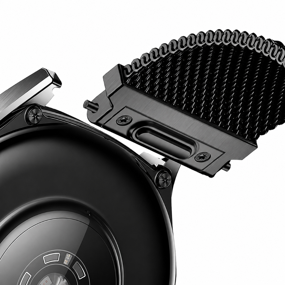 Watchband Hoco WH28 Pretty Series Steel Strap για Samsung Huawei Xiaomi Vivo OPPO κα 22mm Universal Μαύρο Watchband Hoco WH28 Pretty Series Steel Strap για Samsung Huawei Xiaomi Vivo OPPO κα 22mm Universal Μαύρο