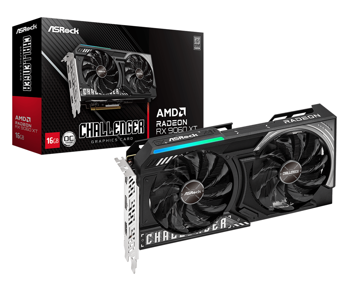 ASRock Radeon RX 9060 XT 16GB GDDR6 Challenger OC