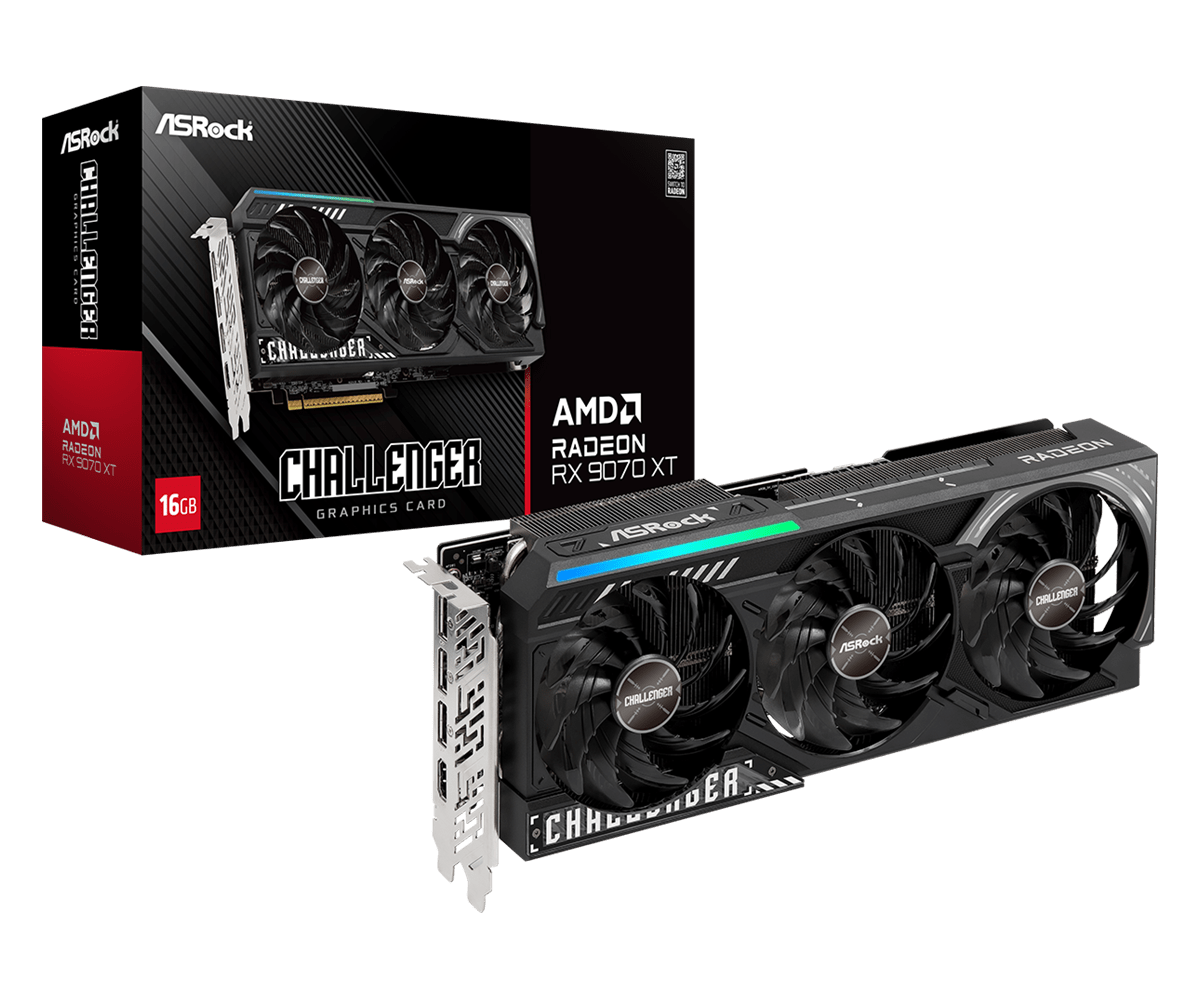 ASRock Radeon RX 9070 XT 16GB GDDR6 Challenger