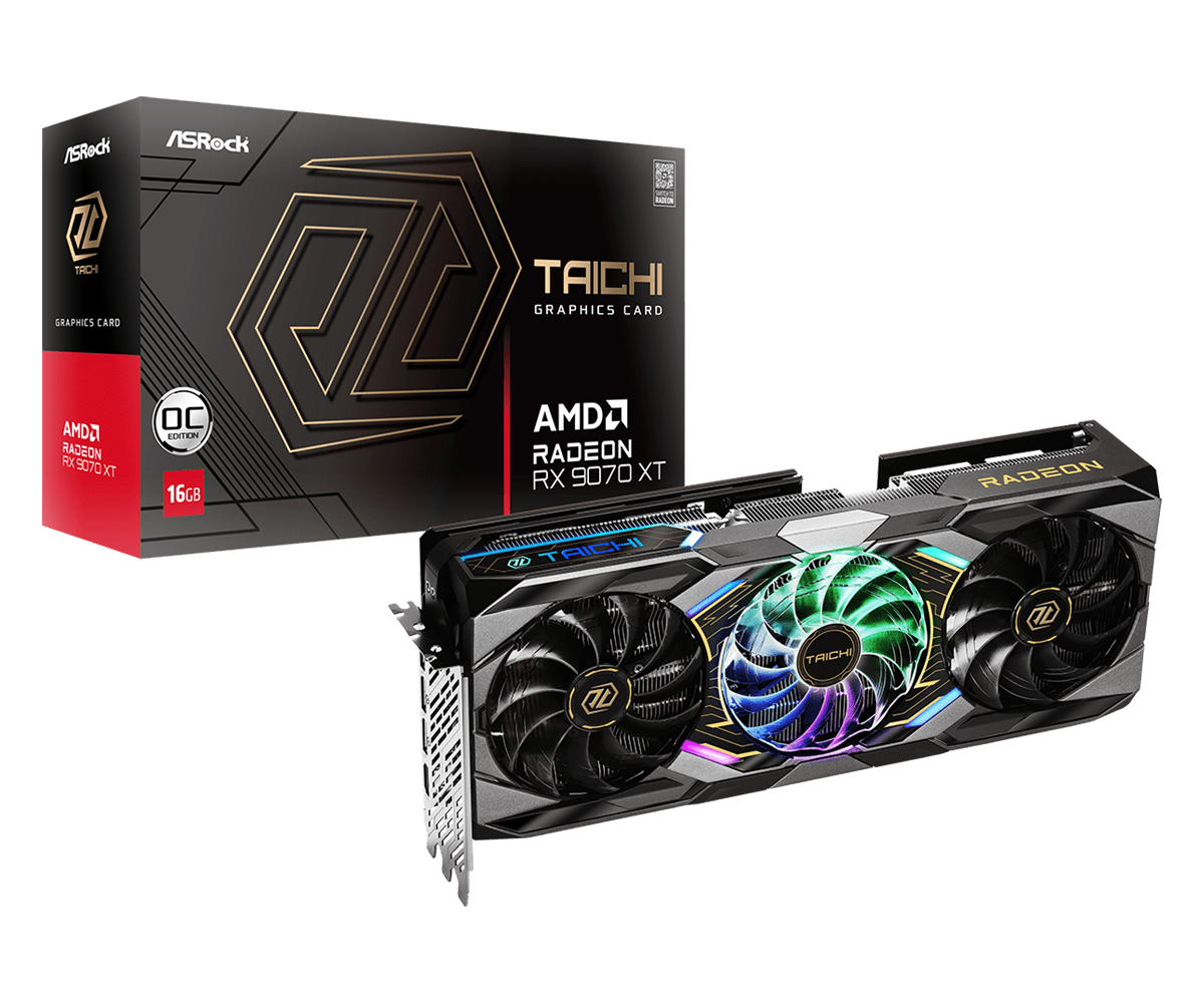 ASRock Radeon RX 9070 XT 16GB GDDR6 Taichi OC