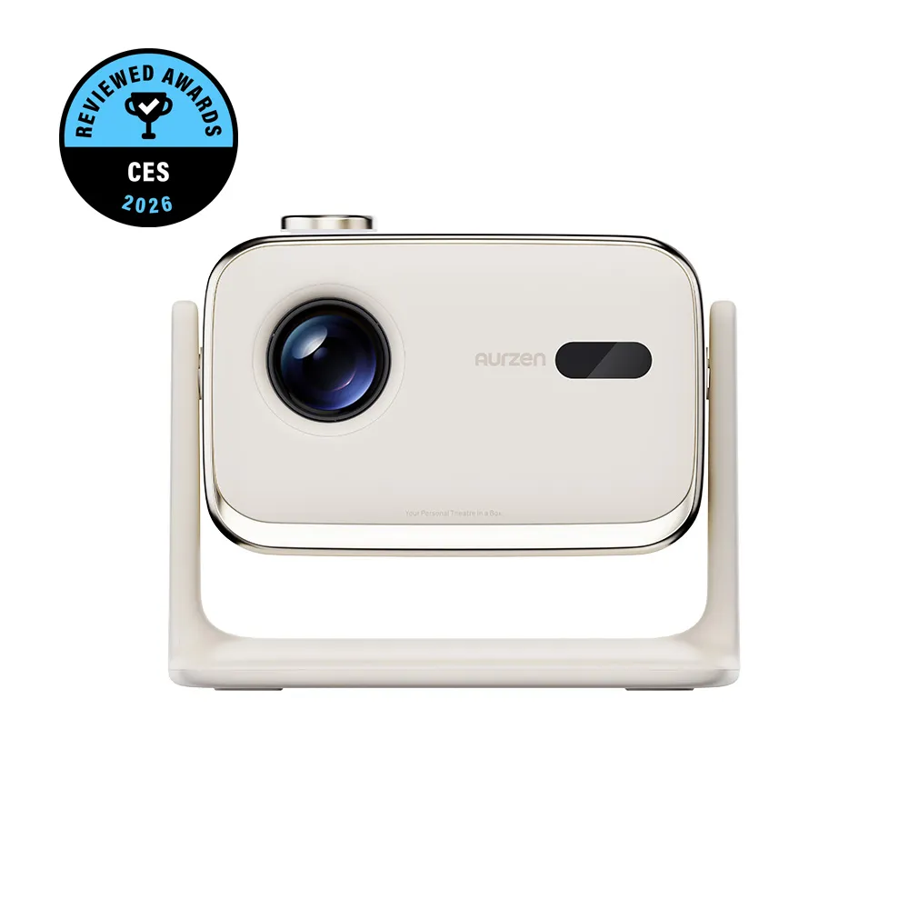 Aurzen BOOM mini Google TV Smart Projector Beige