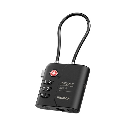 PinLock Find My Locator with TSA Padlock Black