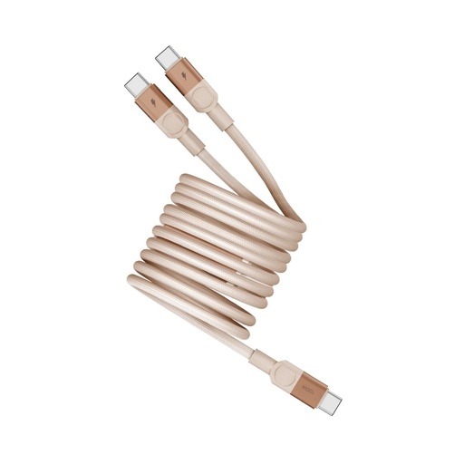 Mag.Link Magnetic USB-C to 2 USB-Cs Cable 100W 2m Sandstone