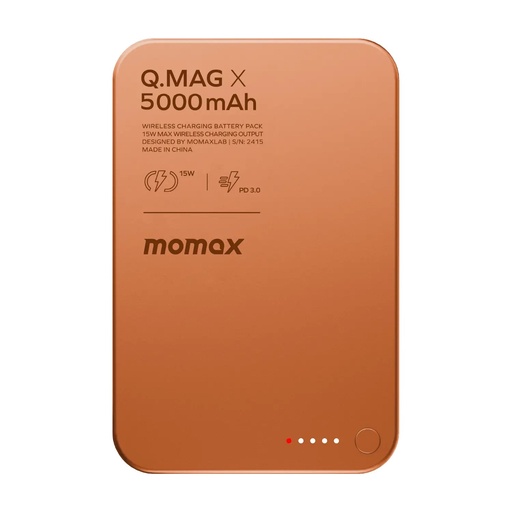 Q.Mag X Magnetic Wireless Power Bank 5000mAh - Gen 2 Orange